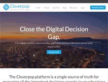 Tablet Screenshot of cloverpop.com